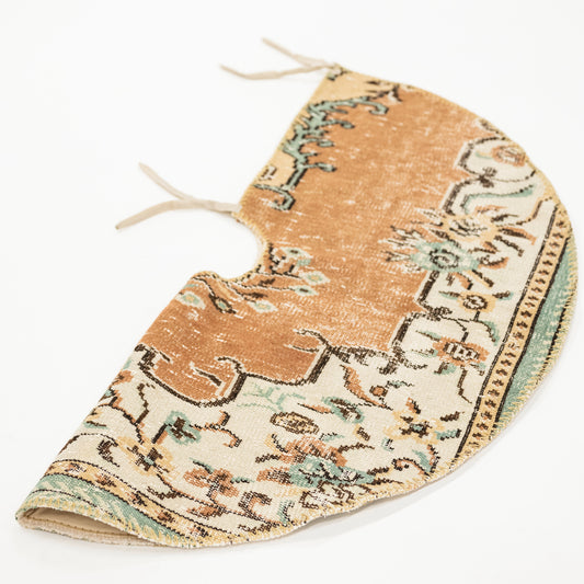 Vintage Kilim Tree Skirt - Pink + Blue Green