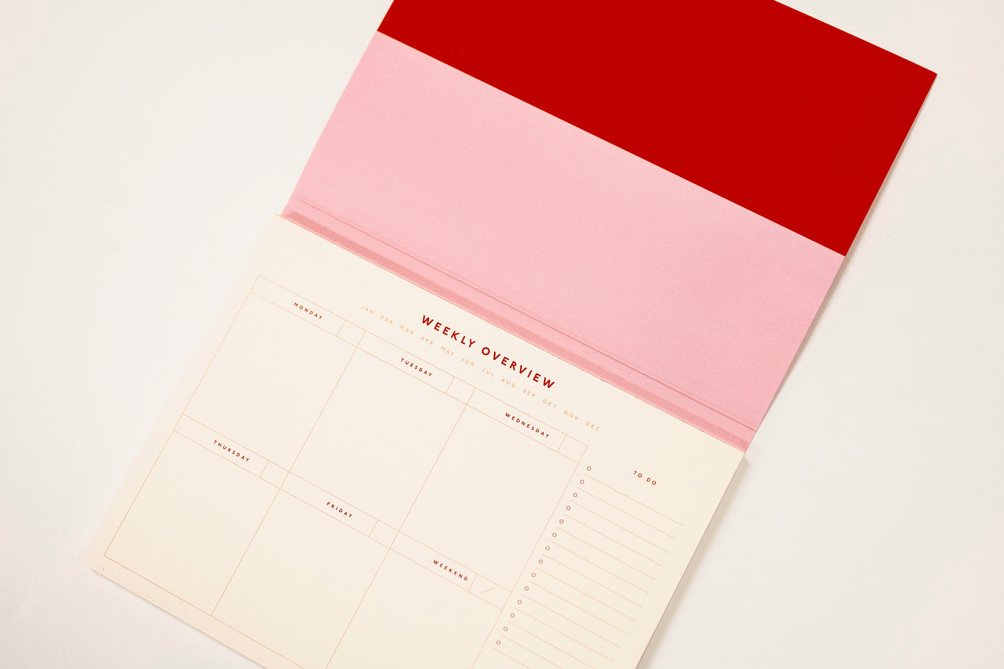 Colorblock Weekly Desk Planner