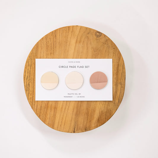 Circle Page Flag Set