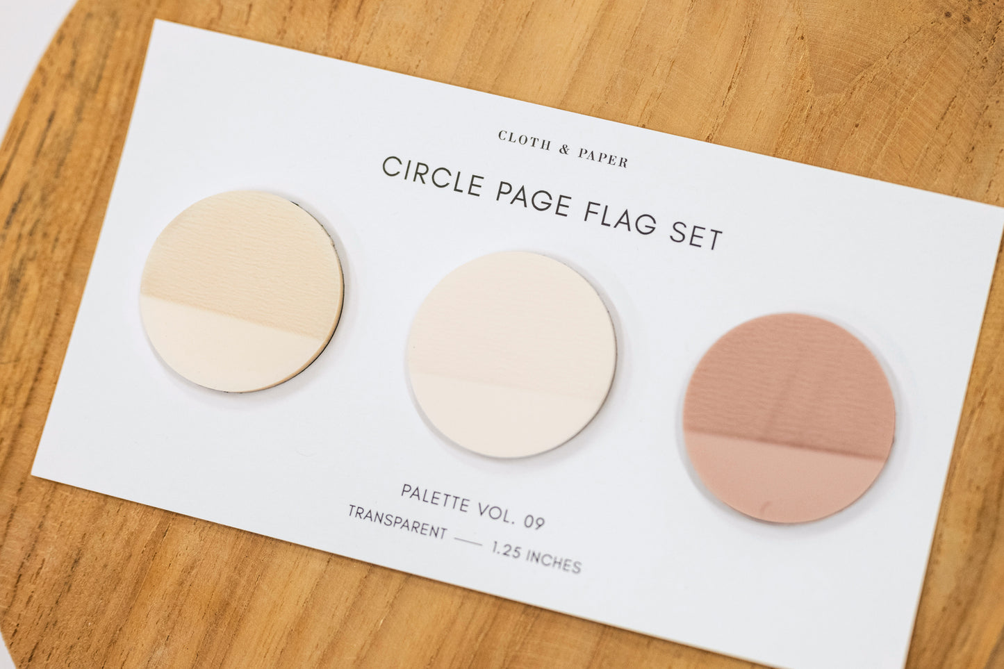 Circle Page Flag Set