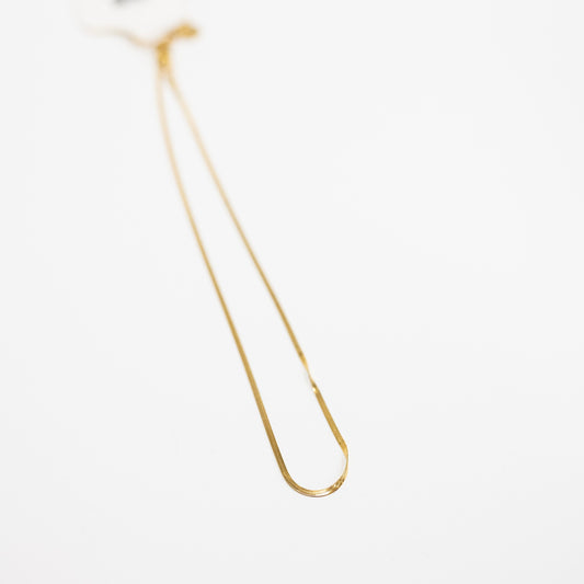 Thin Herringbone Necklace