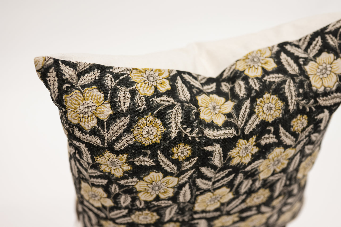 Deep Green Floral Pillow - 20x20