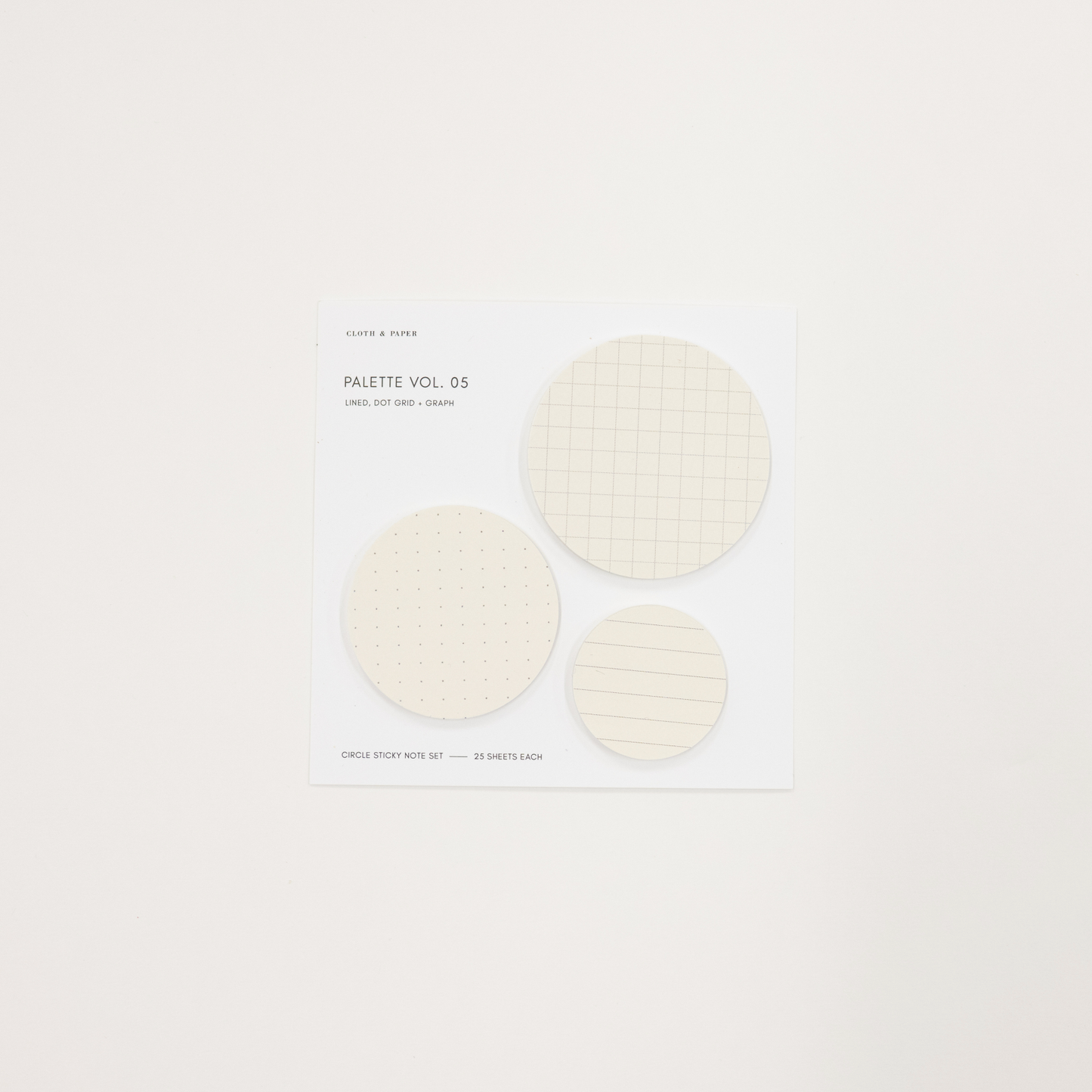 Circle Sticky Note Set of three sizes of sticky notes