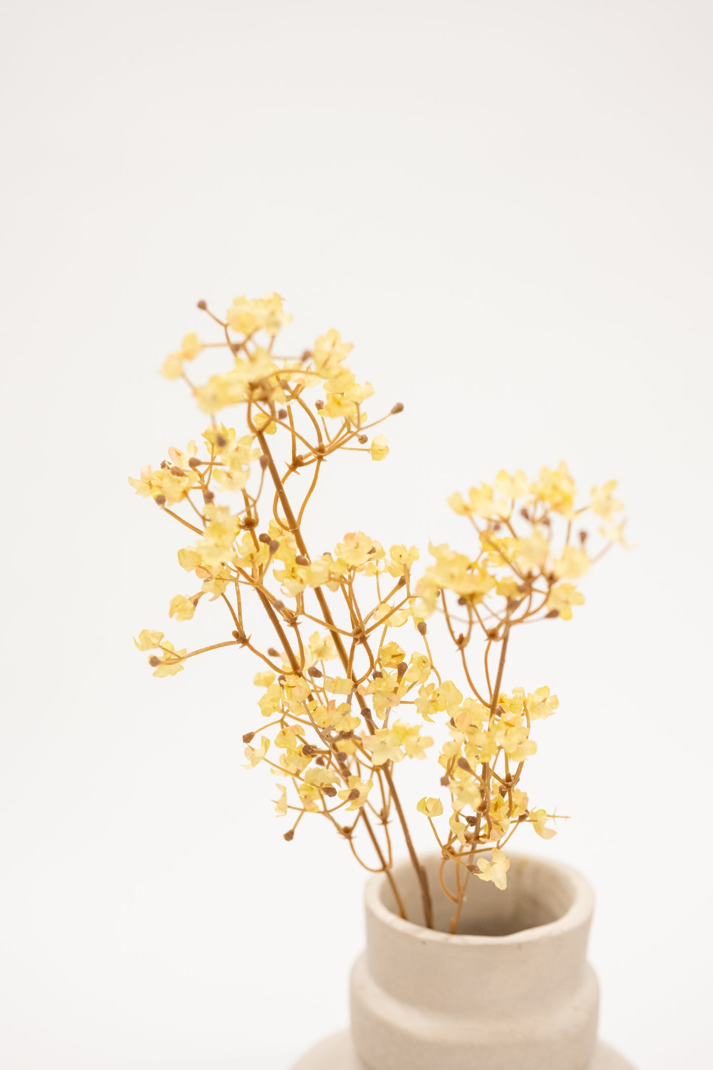 Papery Cream Faux Floral Stem