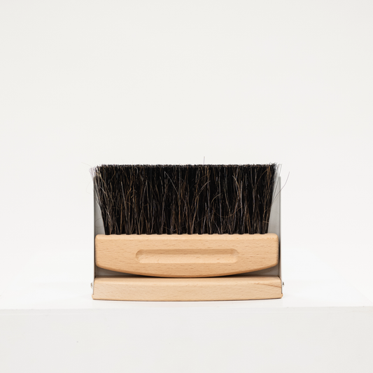 Horsehair Hand Broom and Dusting Pan Set