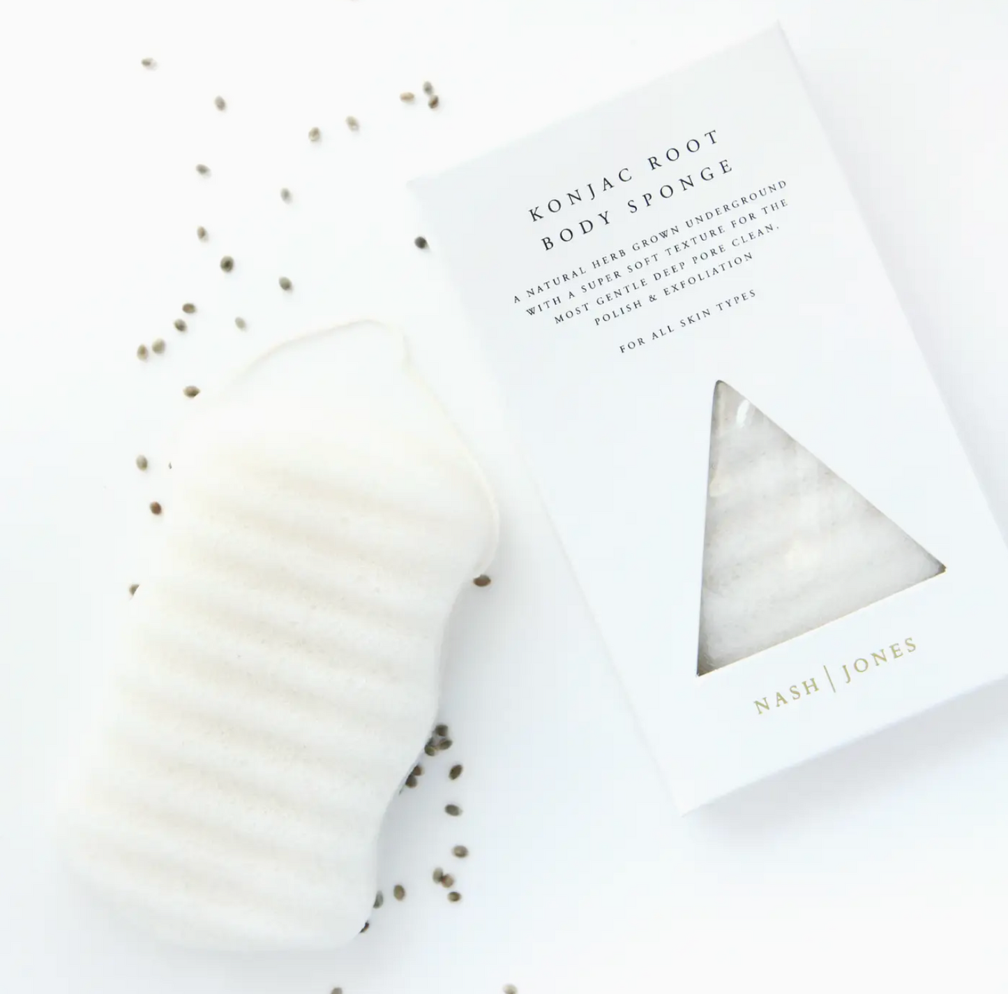 Konjac Root Body Sponge for a Deep Clean & Polish
