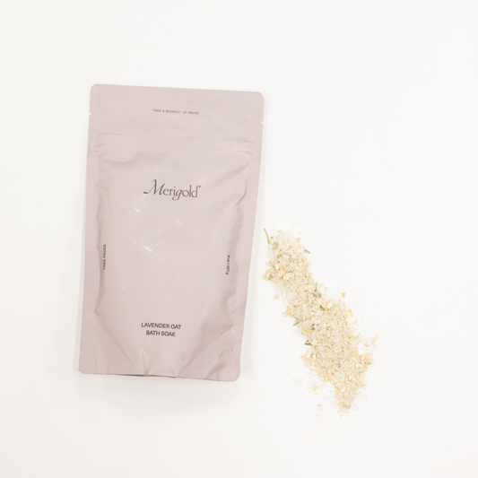 Lavender & Oat Bath Salt Soak for relaxing and hydrating bath