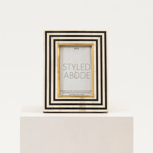 Black, White & Brass Frame