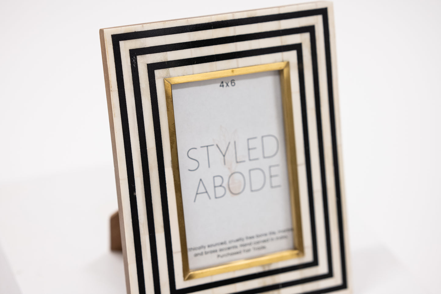 Black, White & Brass Frame