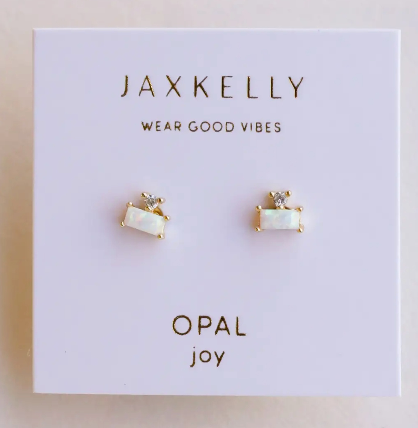 Opal Double Stack Stud Earring