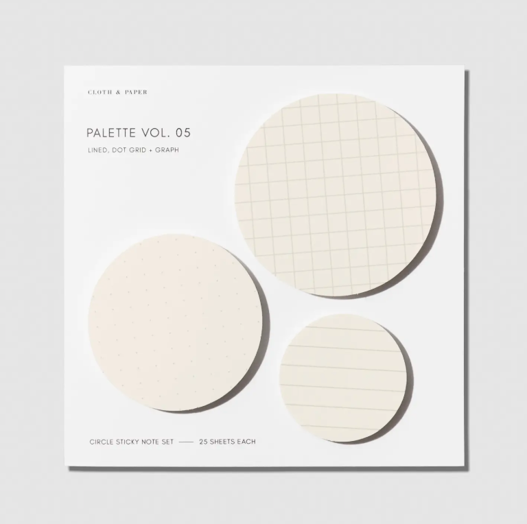 Circle Sticky Note Set