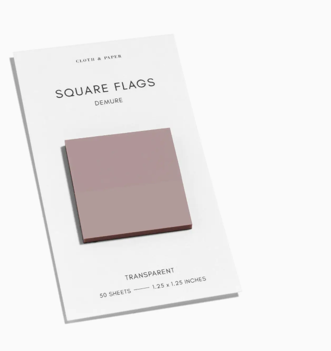 Square Transparent Sticky Notes
