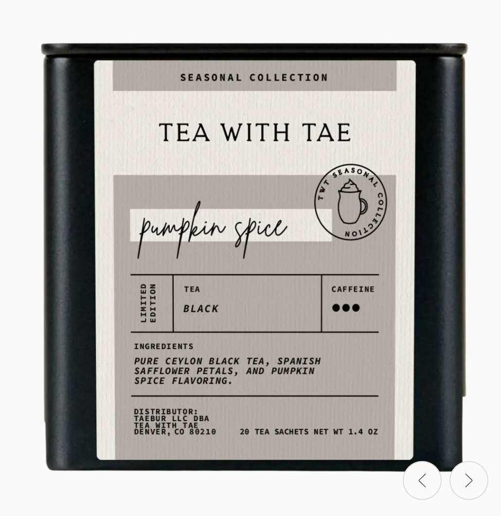 Pumpkin Spice Herbal Tea: 20 Bags