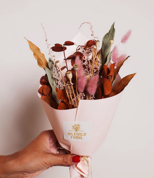 Autumn Burgundy Dried Bouquet