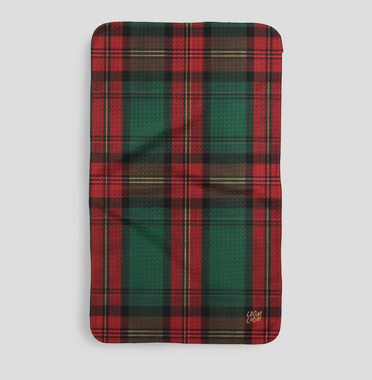 Red & Green Flannel Microfiber Kitchen Towel