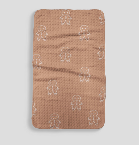 Gingerbread Man Microfiber Kitchen Towel