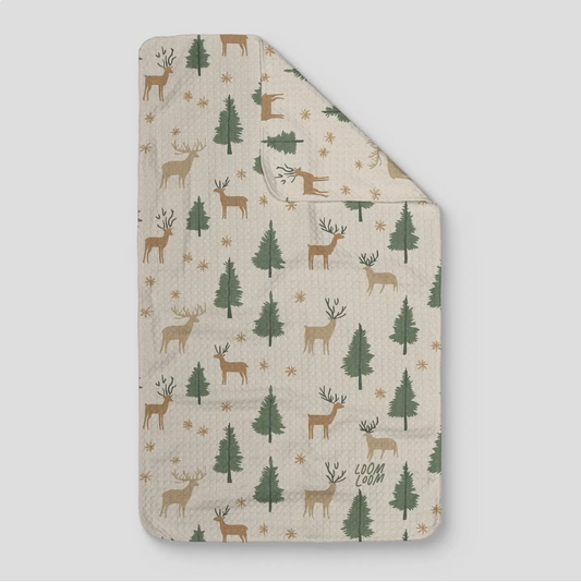 Reindeer Forest Microfiber Kitchen Towel