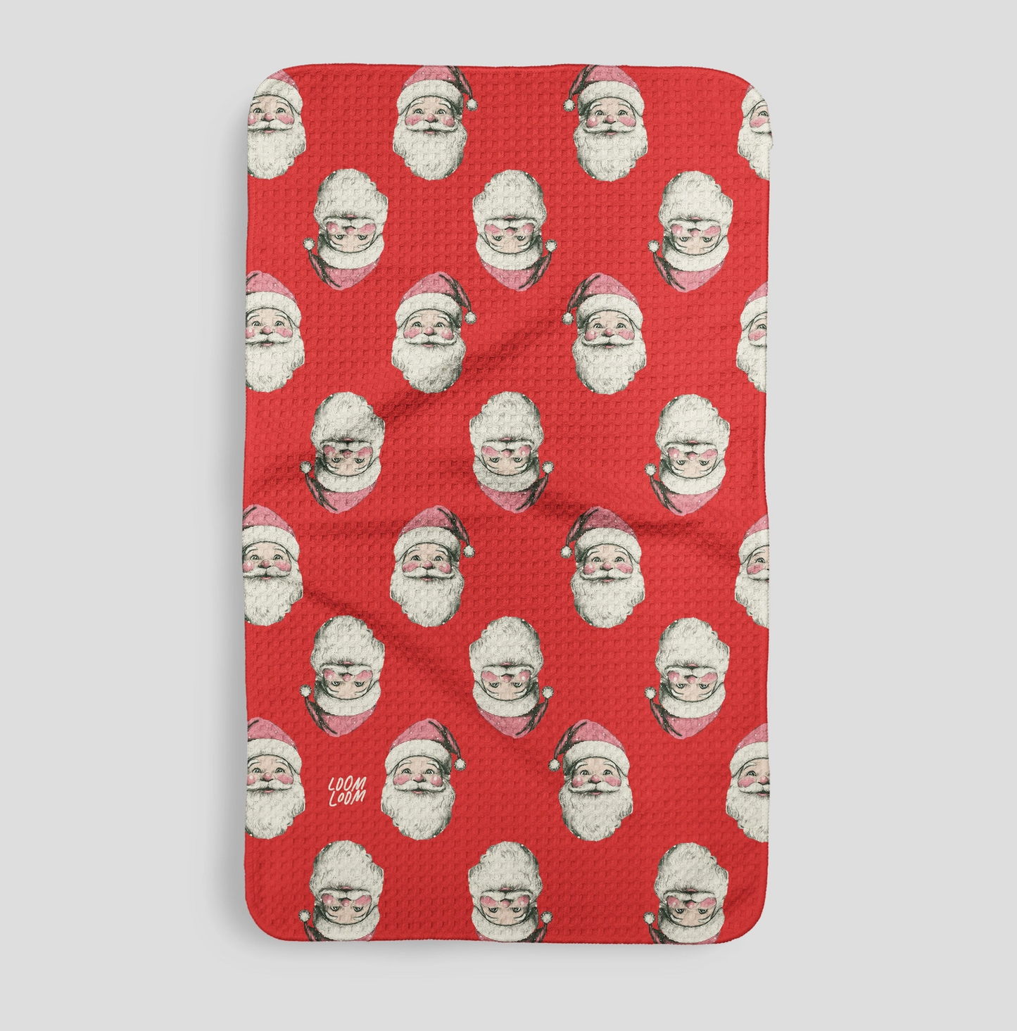 Vintage Santa Microfiber Kitchen Towel