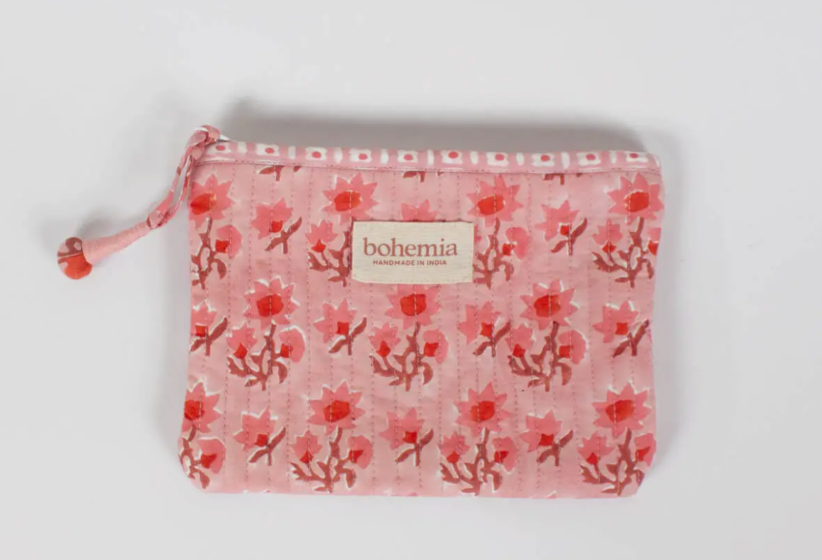 Quilted Zip Pouch - Small
