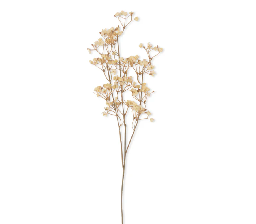 Papery Cream Faux Floral Stem