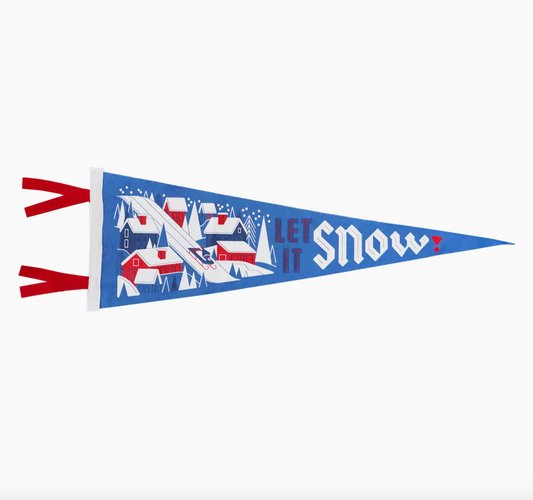 Let It Snow: Felt Wall Pennant