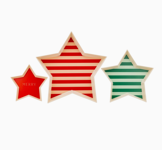 Christmas Star Set of Trays