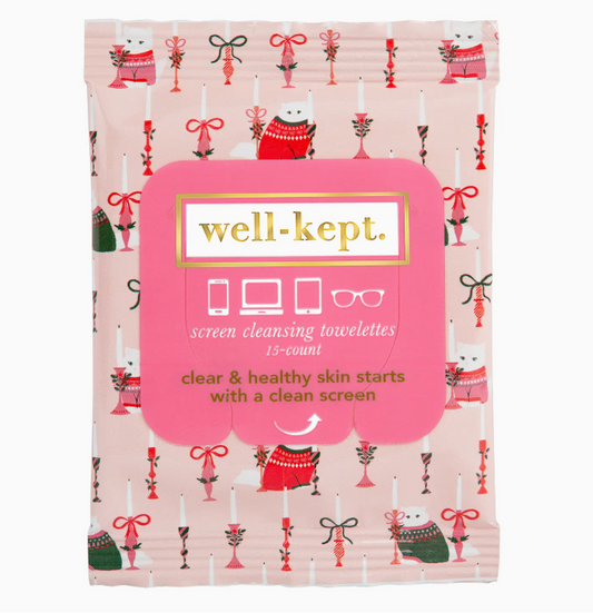 Christmas Well-Kept Screen Cleansing Towelettes