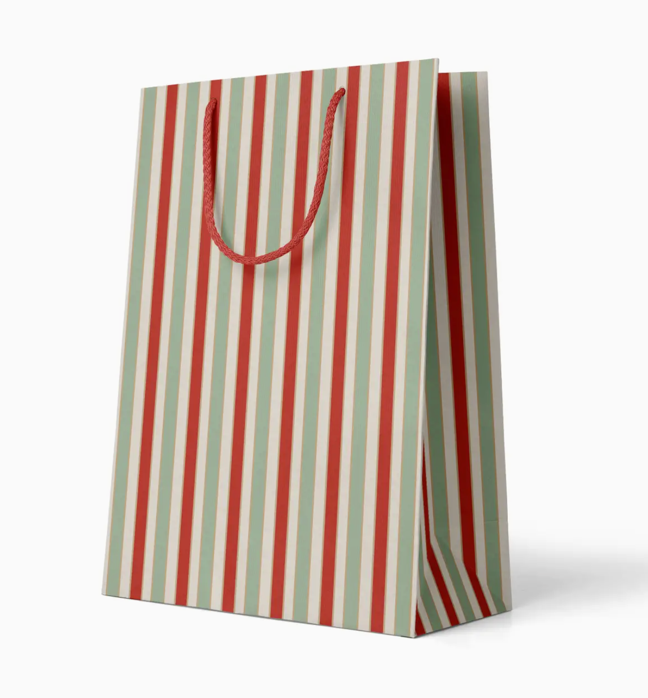 Holiday Stripes Gift Bag