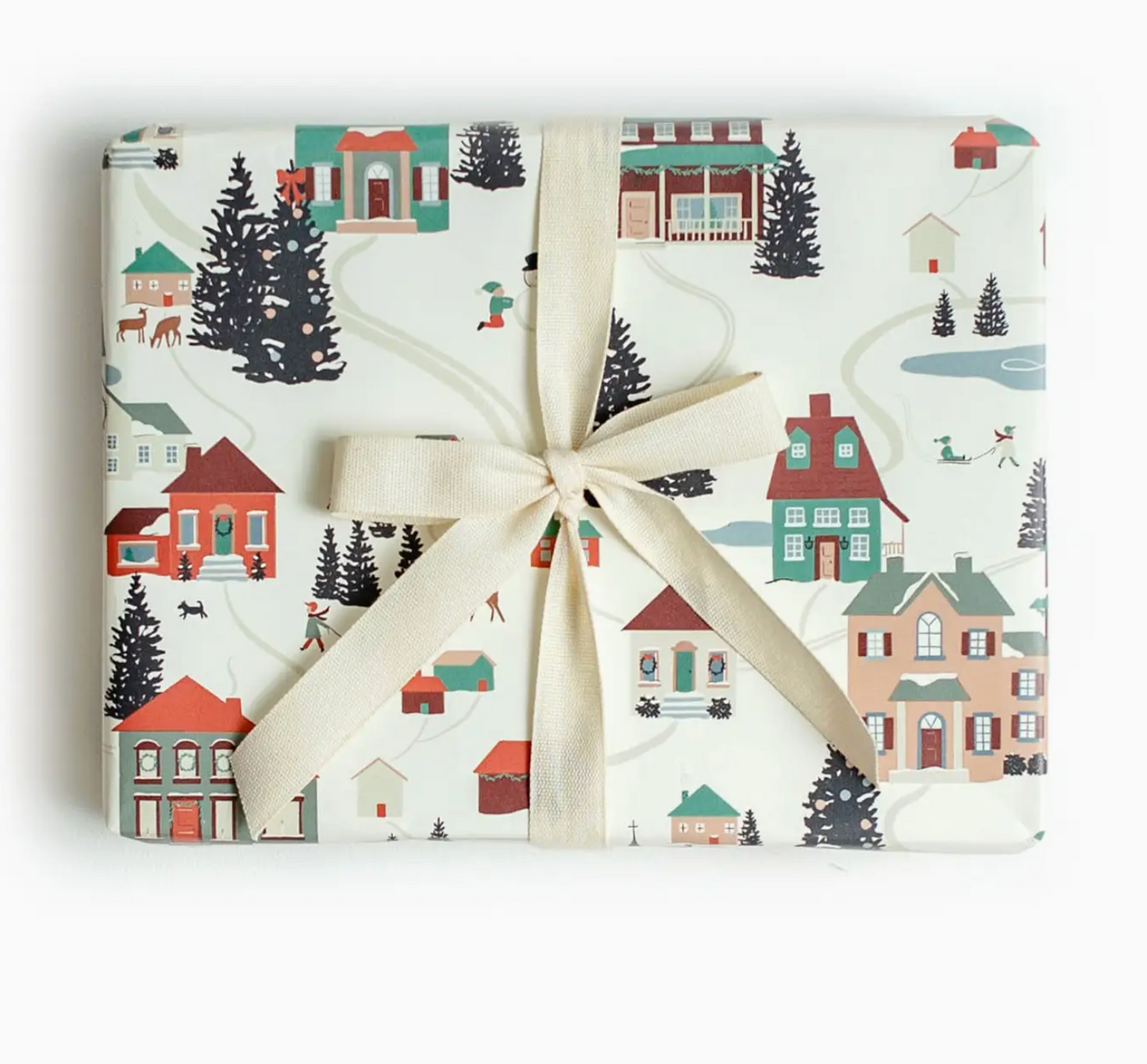 Folk Village Gift Wrap