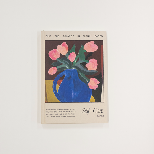 Self Care Guided Journal with Tulips personal reflection journal