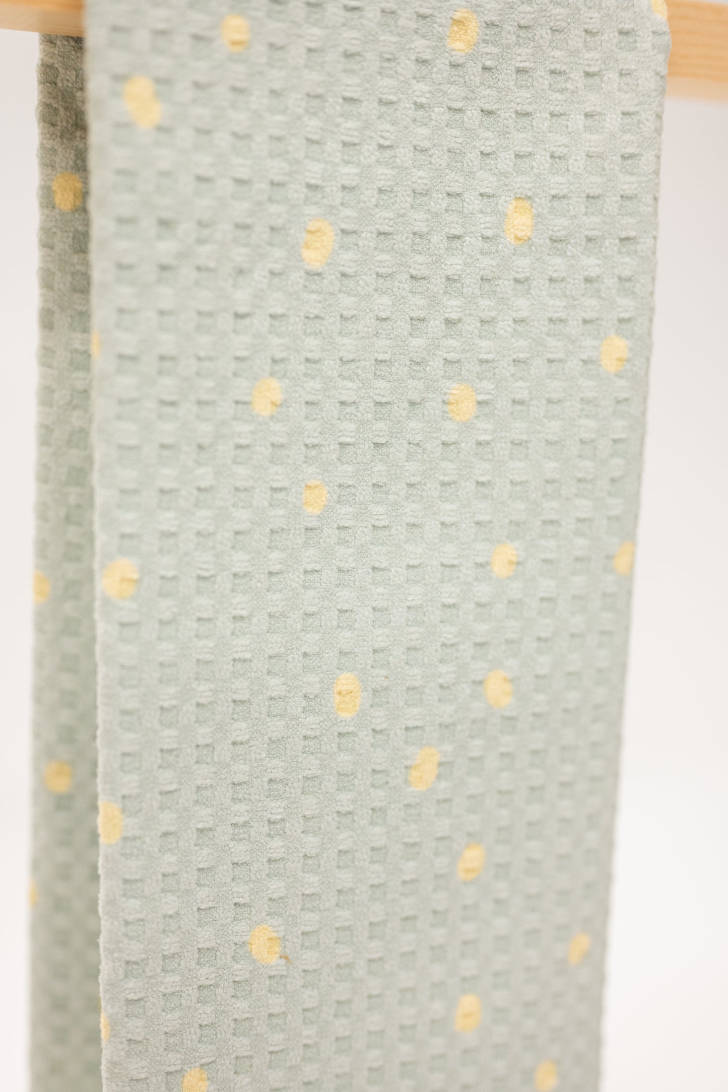 Sage Green & Yellow Microfiber Kitchen Towel