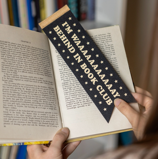 Way Behind In Bookclub: Felt Bookmark