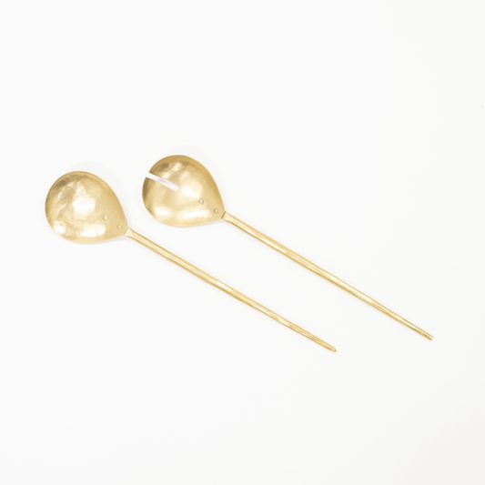 Brass Forged Salad Set