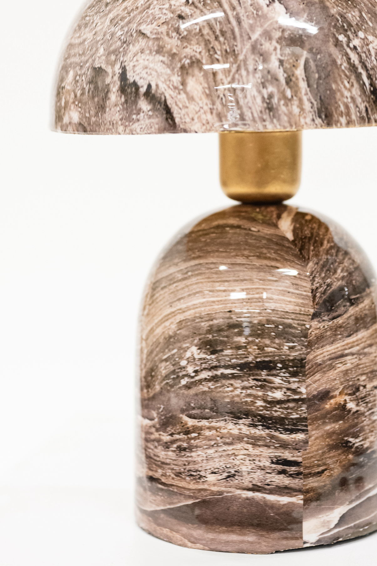 Brown Marble Table Lamp