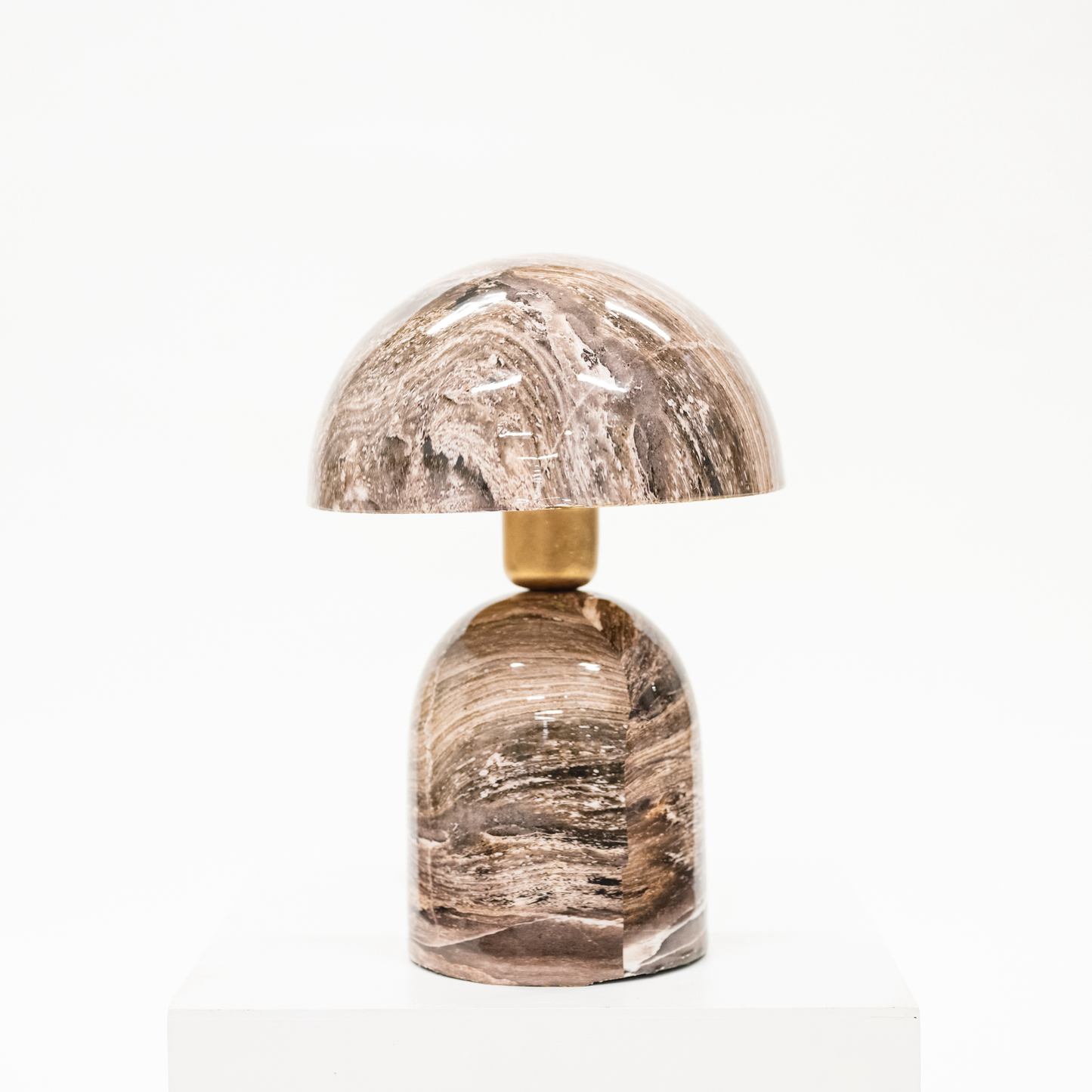 Brown Marble Table Lamp