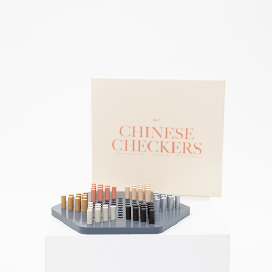 Chinese Checkers: Lacquered Wood Game Board