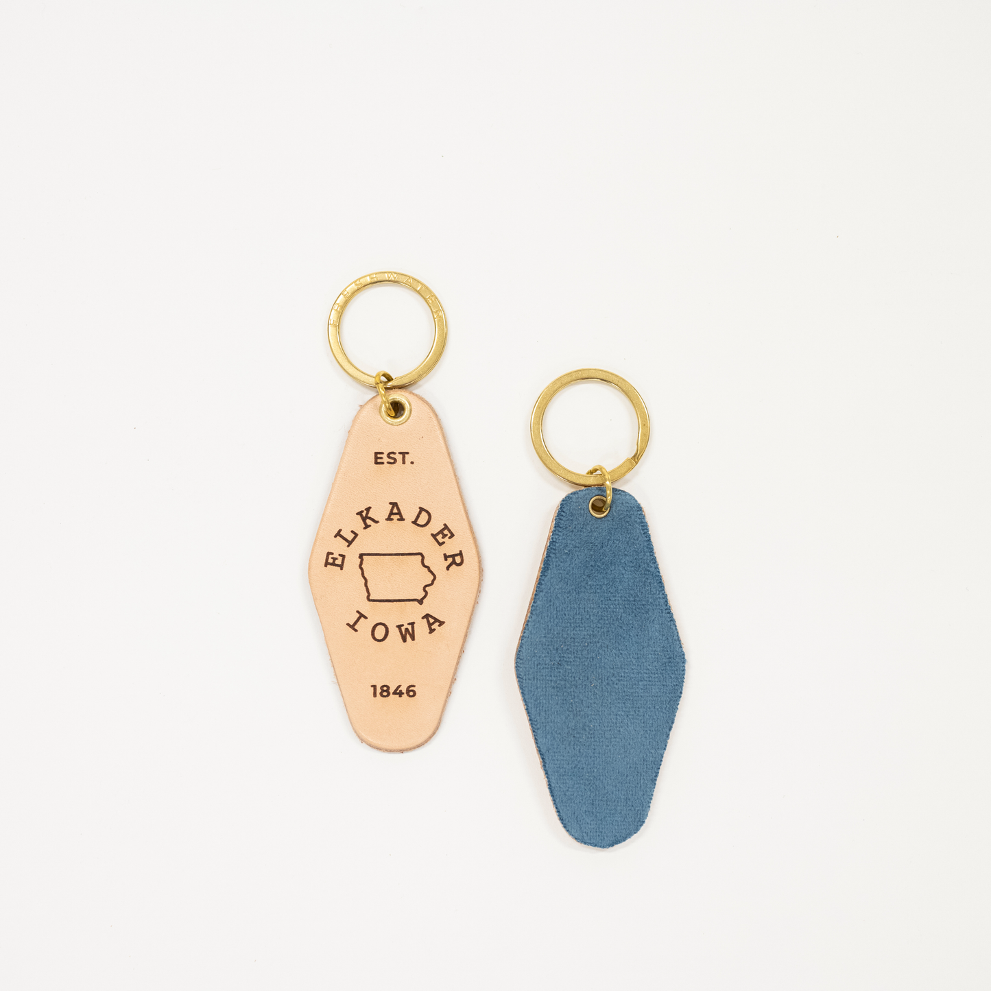 Elkader Blue Keychain