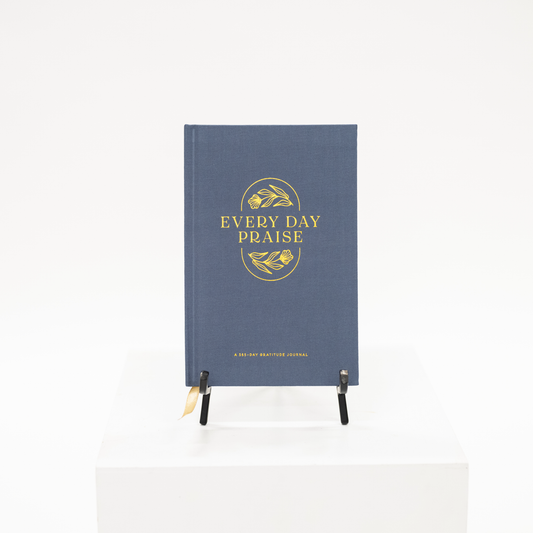 year long gratitude journal linen cover