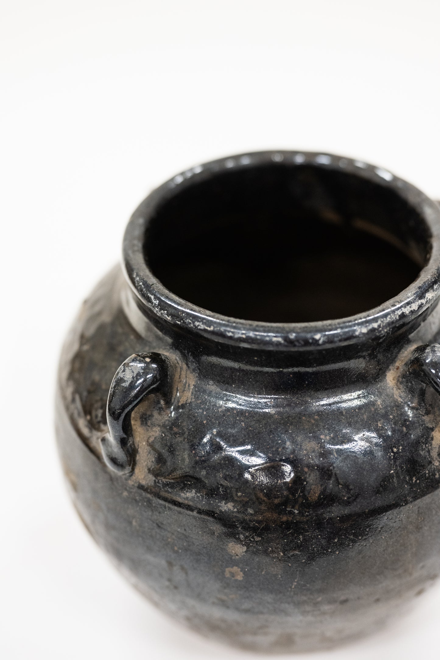 Glazed 4 Handled Pot (Vintage)