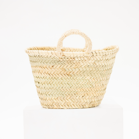 mini size market basket handwoven for storage