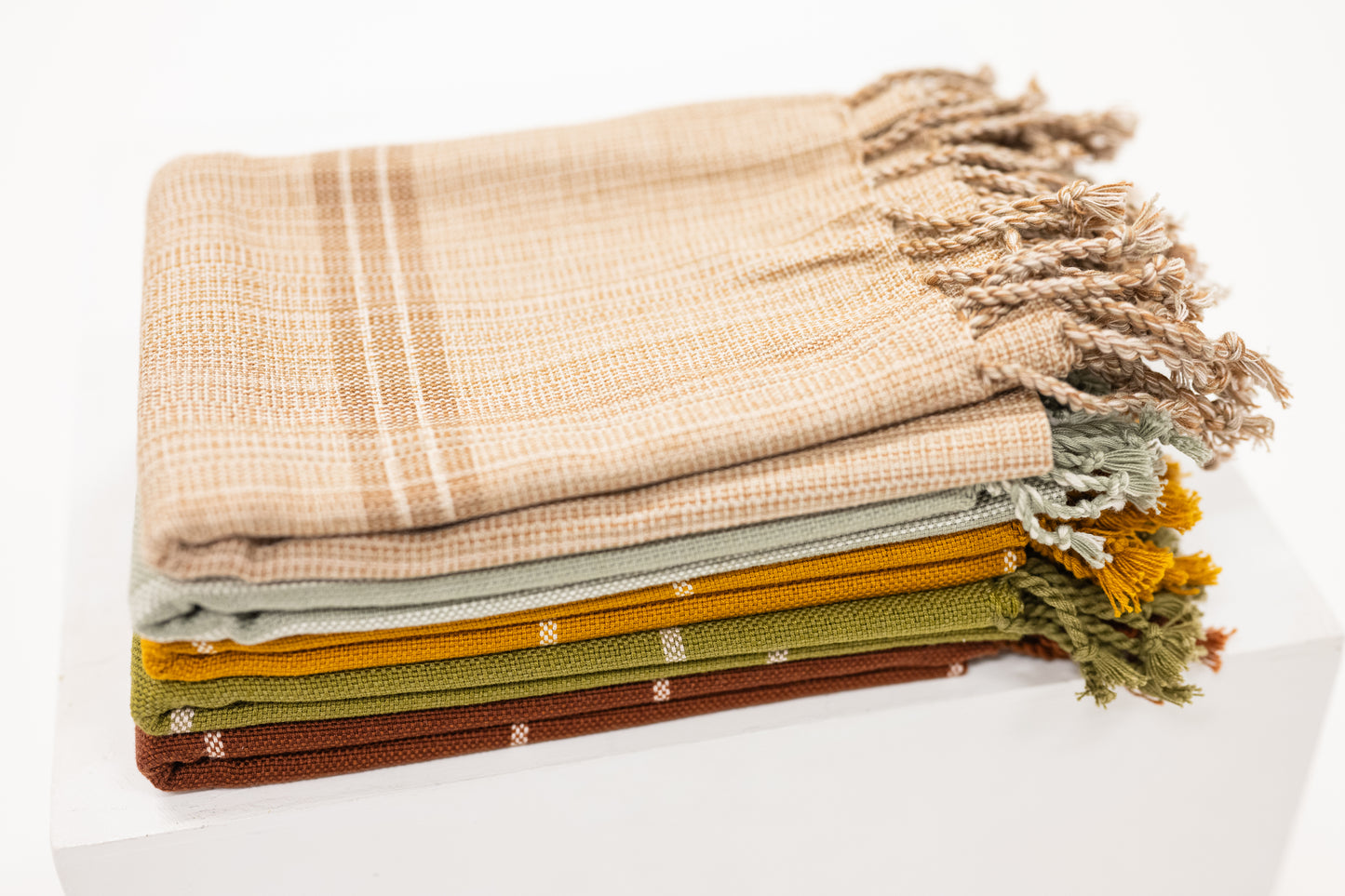 Woven Oversized Hand Towel - Rusty Red
