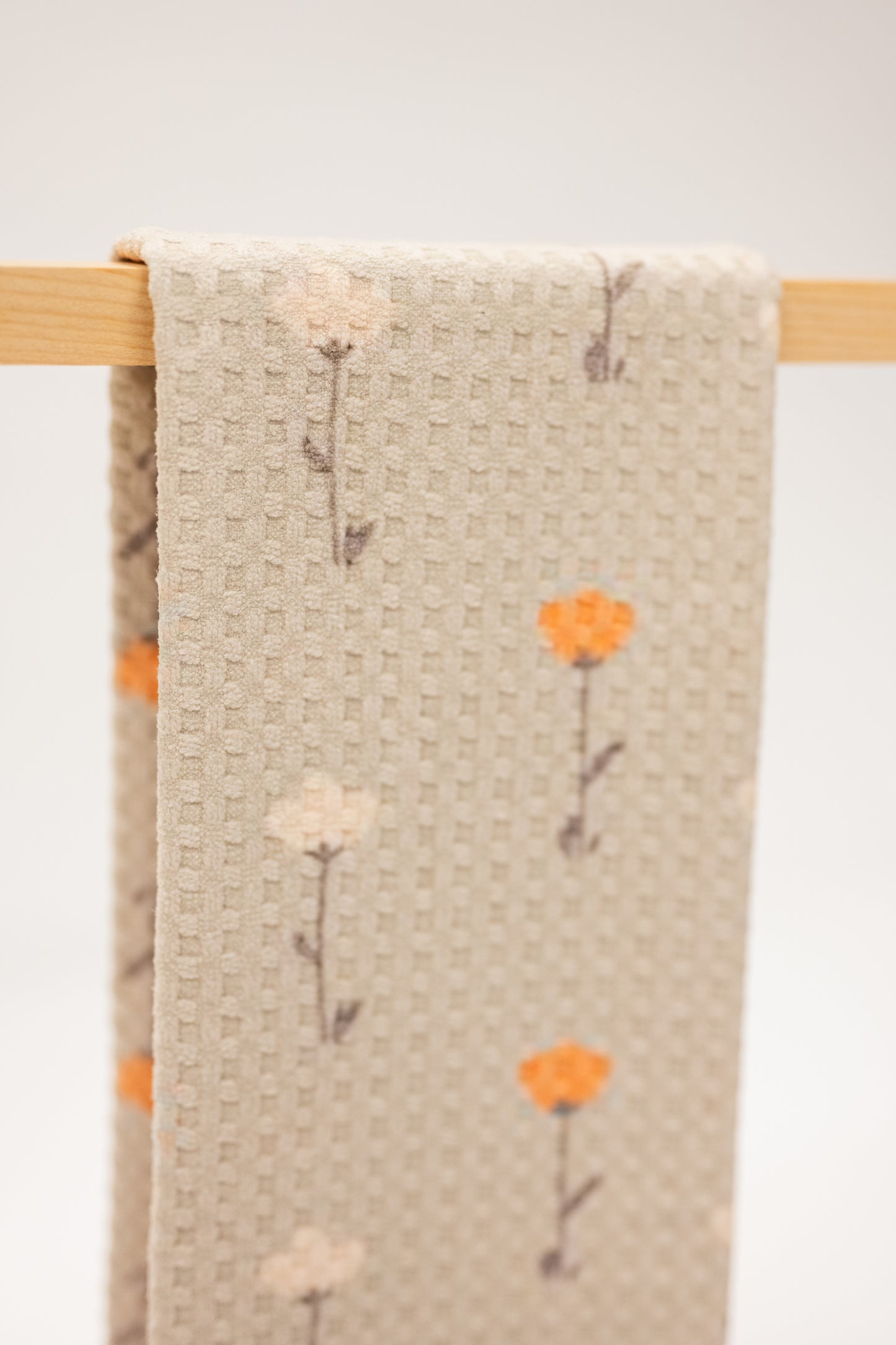 Sage Green & Floral Microfiber Kitchen Towel