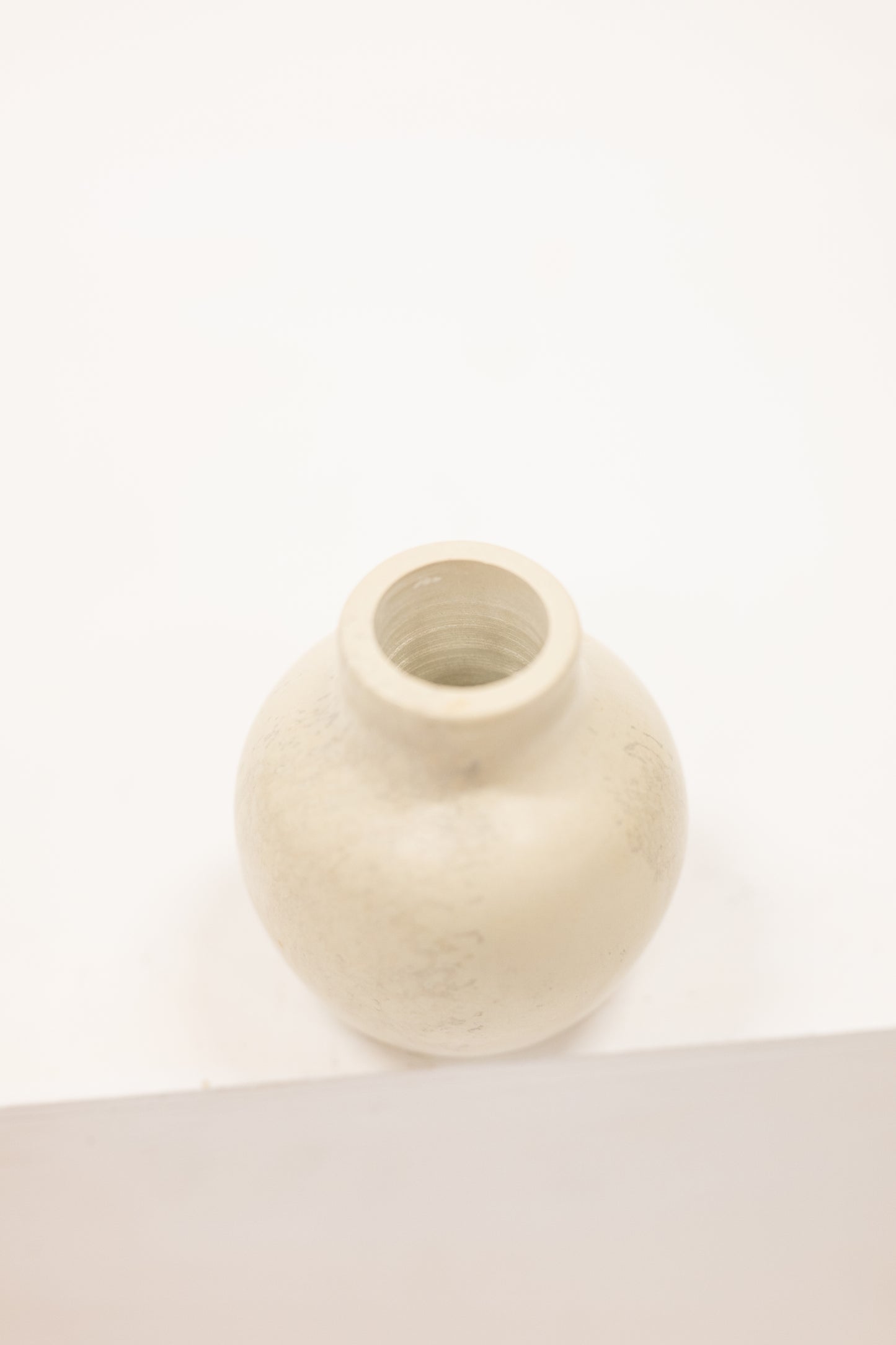 small round soapstone pen cup