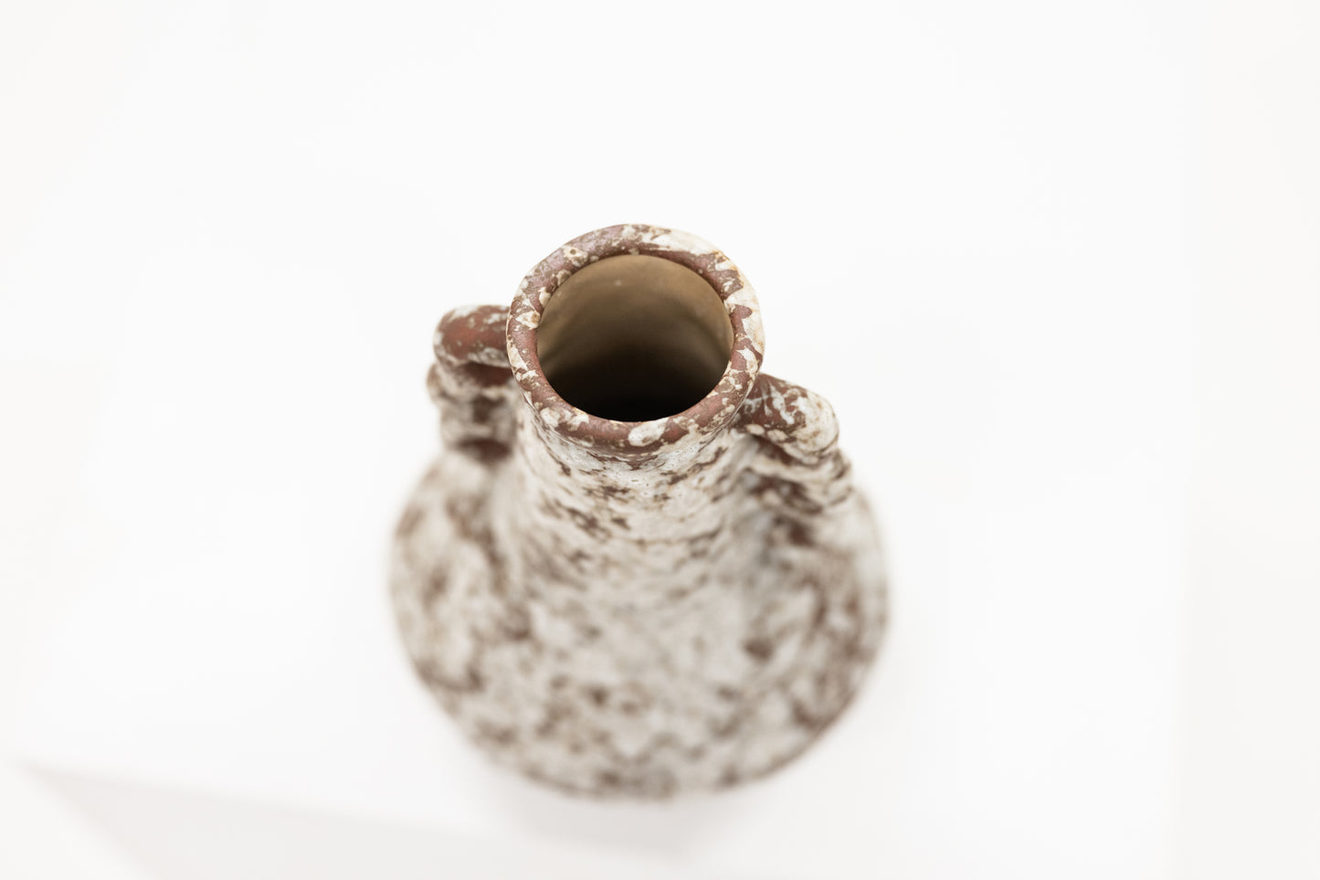 Brown + Cream Structural Vase