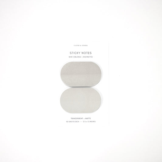 Mini Oblong Transparent Sticky Note