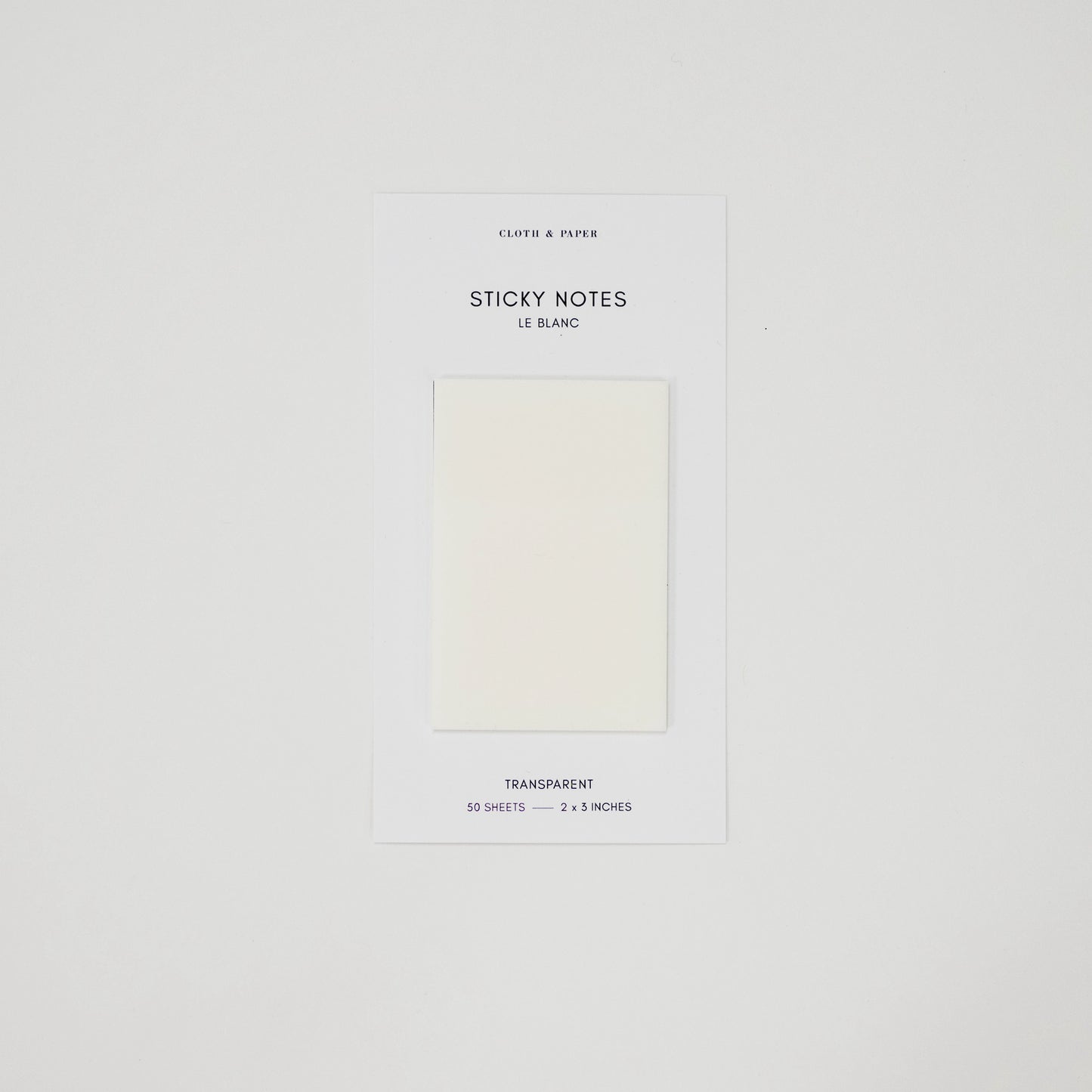 Transparent Rectangle Sticky Note