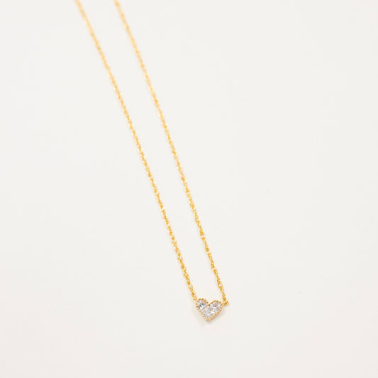 Pave Heart Necklace