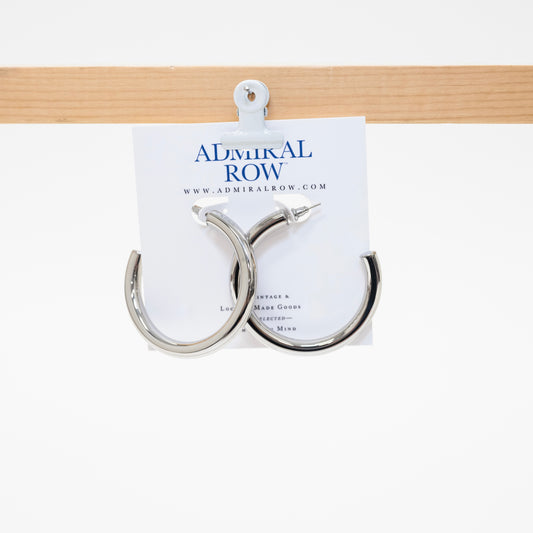 Lightweight Silver Hoops