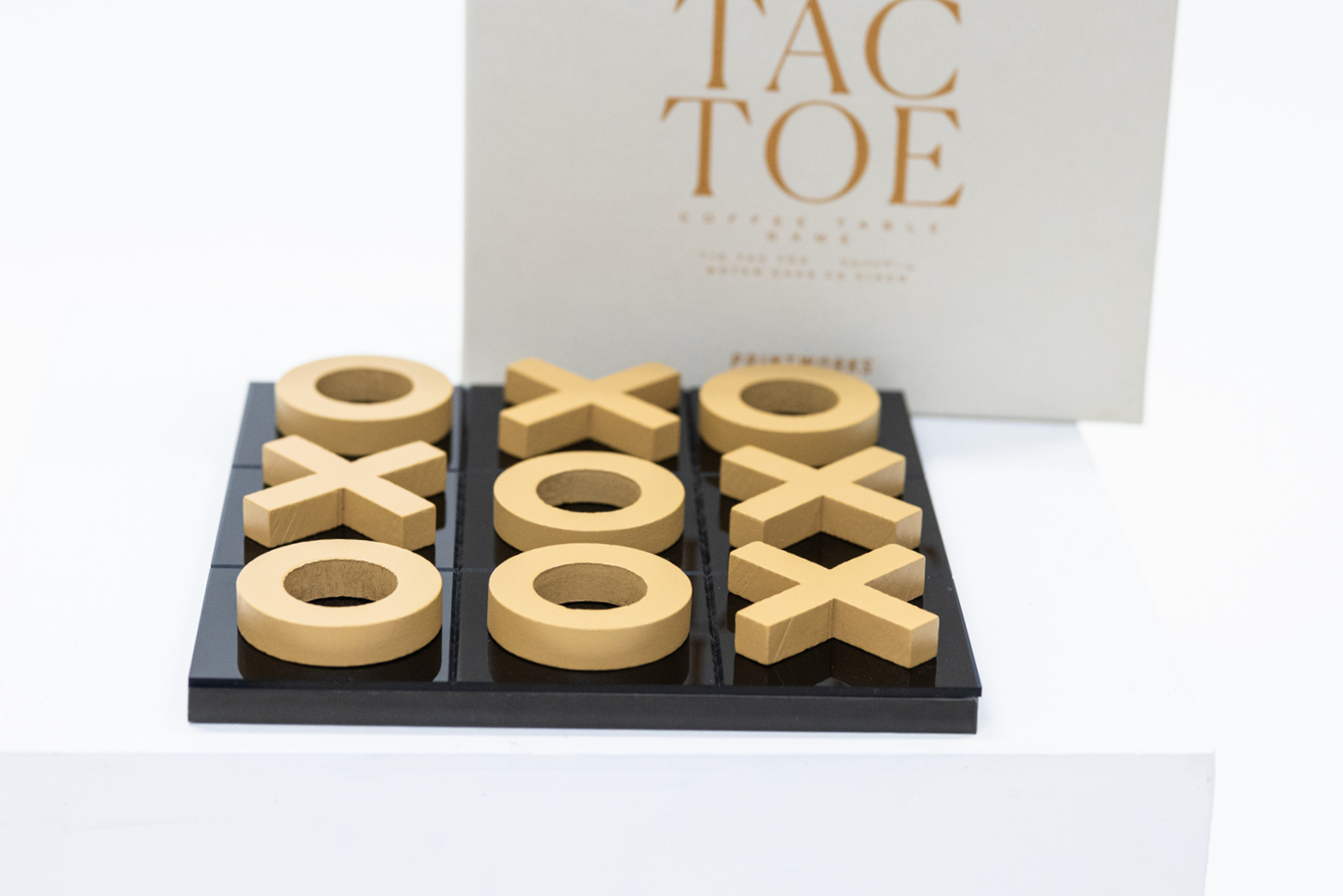 Tic Tac Toe: Acrylic & Wooden Game Board