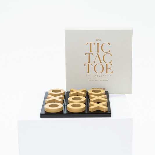 Tic Tac Toe: Acrylic & Wooden Game Board